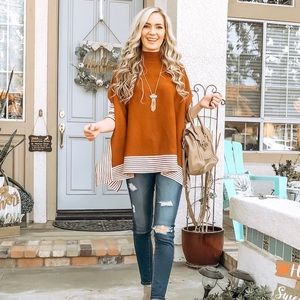 Sweater oversized poncho style